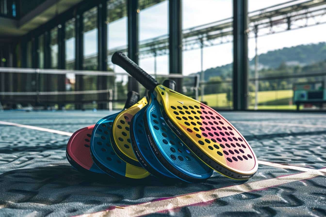 Raquettes de padel en forme de diamant